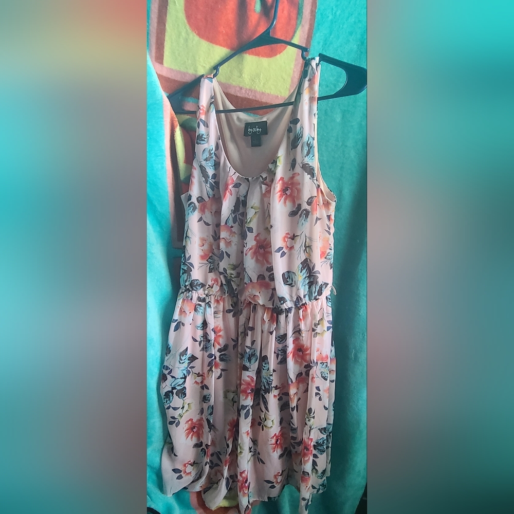 By & By Pink Floral Dress Size Large